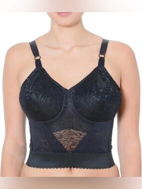 ❤️‍🔥 RAGO Longline Wireless Expandable Cup Bra Retro Vintage Madmen